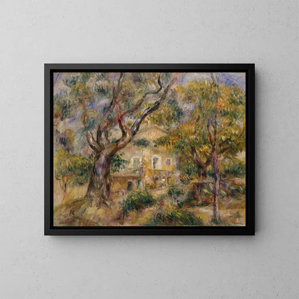 La Ferme aux Collettes à Cagnes - Pierre-Auguste Renoir — gerahmtes Bild an der Wand