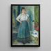 La Blanchisseuse - Pierre-Auguste Renoir — gerahmtes Bild an der Wand
