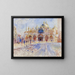 Die Piazza San Marco in Venedig - Pierre-Auguste Renoir — gerahmtes Bild an der Wand