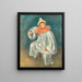 Le Pierrot blanc - Pierre-Auguste Renoir — gerahmtes Bild an der Wand