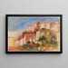 Vue du Jardin de la Poste, Village de Cagnes - Pierre-Auguste Renoir — gerahmtes Bild an der Wand