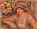 Frau mit aufgestütztem Ellbogen - Pierre-Auguste Renoir — Ansicht des Kunstwerks