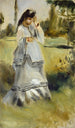 Frau in einem Park - Pierre-Auguste Renoir — Ansicht des Kunstwerks