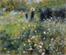 Frau mit Regenschirm in einem Garten - Pierre-Auguste Renoir — Ansicht des Kunstwerks