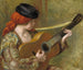 Junge spanische Frau mit Gitarre - Pierre-Auguste Renoir — Ansicht des Kunstwerks