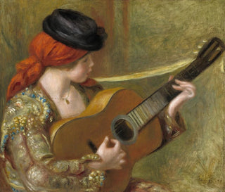 Junge spanische Frau mit Gitarre - Pierre-Auguste Renoir — Ansicht des Kunstwerks