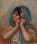Junge Frau, die ihren Ohrring richtet - Pierre-Auguste Renoir — Ansicht des Kunstwerks