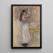 Junge Frau bei ihrer Toilette - Pierre-Auguste Renoir — gerahmtes Bild an der Wand