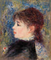 Young Woman with Rose Junge Frau mit Rose - Pierre-Auguste Renoir — Ansicht des Kunstwerks