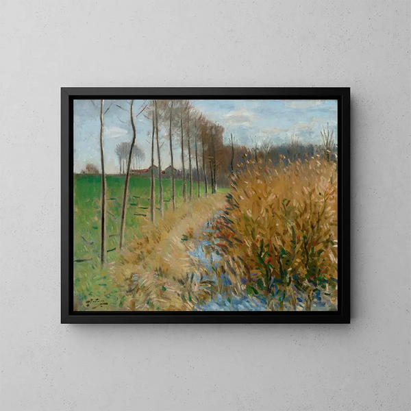 Abreuvoir à Mizy-sur-Yonne - Pierre-Eugène Montzin — gerahmtes Bild an der Wand