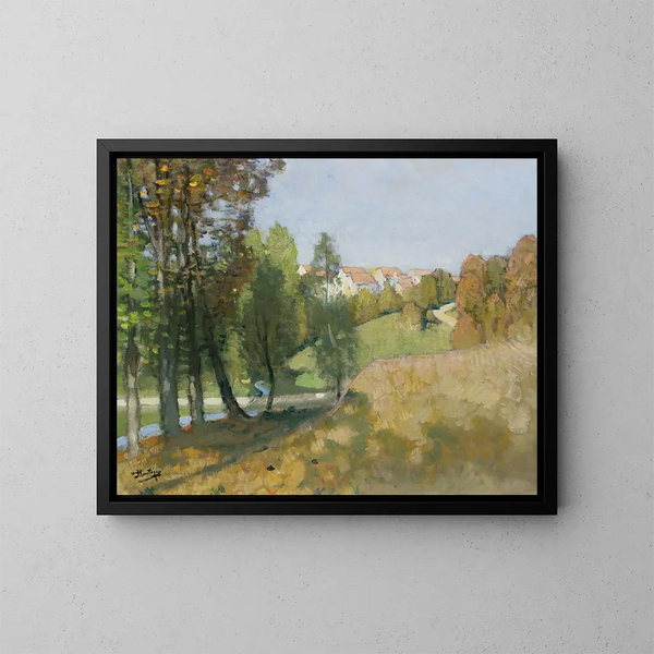 Herbst - Pierre-Eugène Montzin — gerahmtes Bild an der Wand