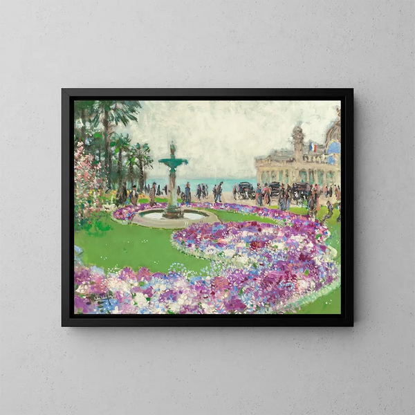 Das Casino - Pierre-Eugène Montzin — gerahmtes Bild an der Wand