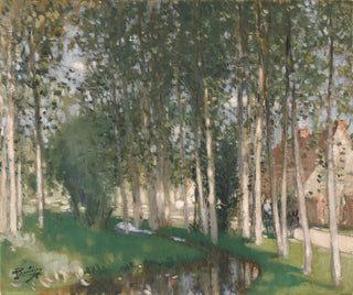 Die Pappeln - Pierre-Eugène Montzin — Ansicht des Kunstwerks