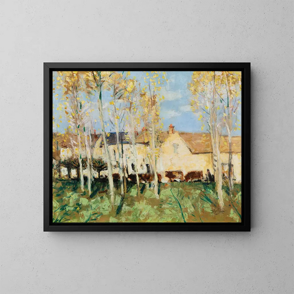 Misy-sur-Yonne - Pierre-Eugène Montzin — gerahmtes Bild an der Wand