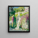 Porte fleurie - Pierre-Eugène Montzin — gerahmtes Bild an der Wand