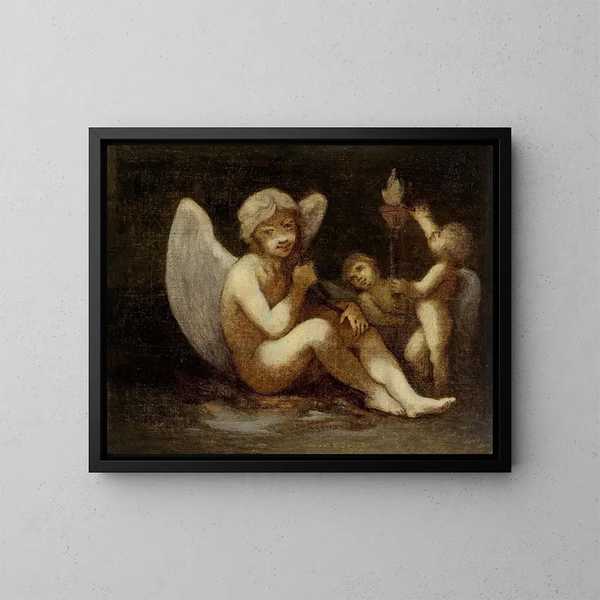 Die Vorbereitungen des Krieges oder Die Beiträge der Liebe - Pierre-Paul Prud'hon — gerahmtes Bild an der Wand