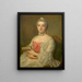 Portrait einer jungen Frau - Pierre Allais — gerahmtes Bild an der Wand