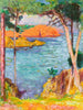 Küstenlandschaft mit Kiefern und roten Felsen - Pierre Bonnard — Ansicht des Kunstwerks