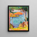 Küstenlandschaft mit Kiefern und roten Felsen - Pierre Bonnard — gerahmtes Bild an der Wand