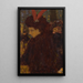 Frau mit Federkiel - Pierre Bonnard — gerahmtes Bild an der Wand