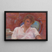 Junge Frau, die in einem Sessel träumt, Harmonie Rosa - Pierre Bonnard — gerahmtes Bild an der Wand