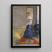 Junge Frau beim Ausziehen - Pierre Bonnard — gerahmtes Bild an der Wand