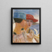 Junge Mädchen und die Möwe - Pierre Bonnard — gerahmtes Bild an der Wand