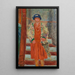 Die rote Robe - Pierre Bonnard — gerahmtes Bild an der Wand