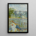 Das Balkon und der Sonnenschirm - Pierre Bonnard — gerahmtes Bild an der Wand