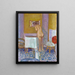 Nackt mit rotem Stoff Nackt in ihrer Toilette - Pierre Bonnard — gerahmtes Bild an der Wand