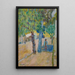 Personnage unter einem Baum - Pierre Bonnard — gerahmtes Bild an der Wand