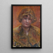 Portrait eines jungen Mädchens studiert - Pierre Bonnard — gerahmtes Bild an der Wand