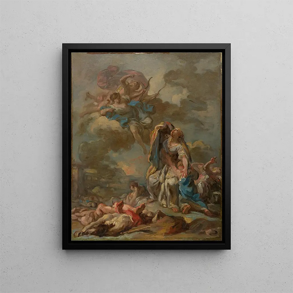 Pierre Charles Jombert - The Punishment of the Arrogant Niobe by Diana and Apollo.webp