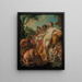 Figuren bachiques in einer klassischen Landschaft - Pierre Charles Le Mettay — gerahmtes Bild an der Wand