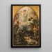 Die Herabkunft Jesu Christi in die Höllenräume - Pierre Claude François Delorme — gerahmtes Bild an der Wand