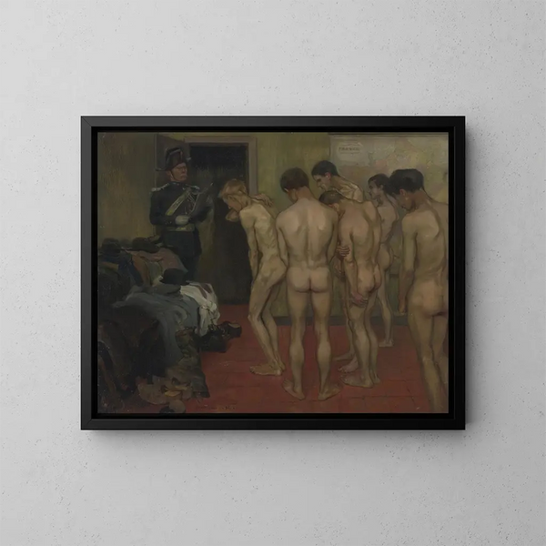 Conscrits - Pierre Georges Jeanniot — gerahmtes Bild an der Wand