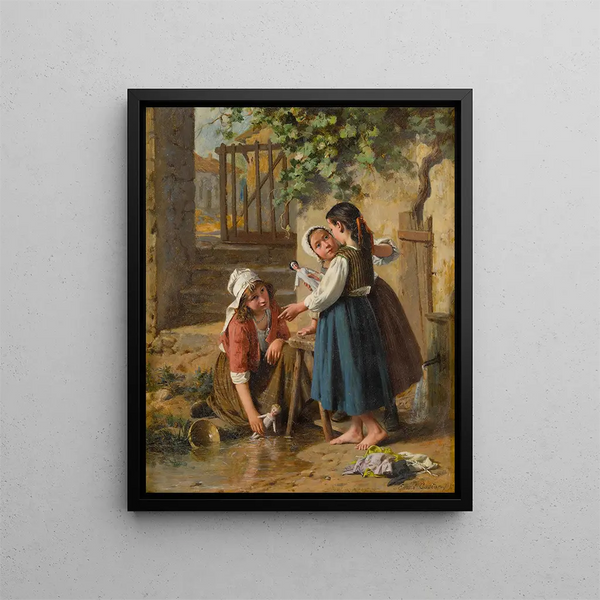 Pierre Jean Edmond Castan - The Dolls Bathing Day.webp