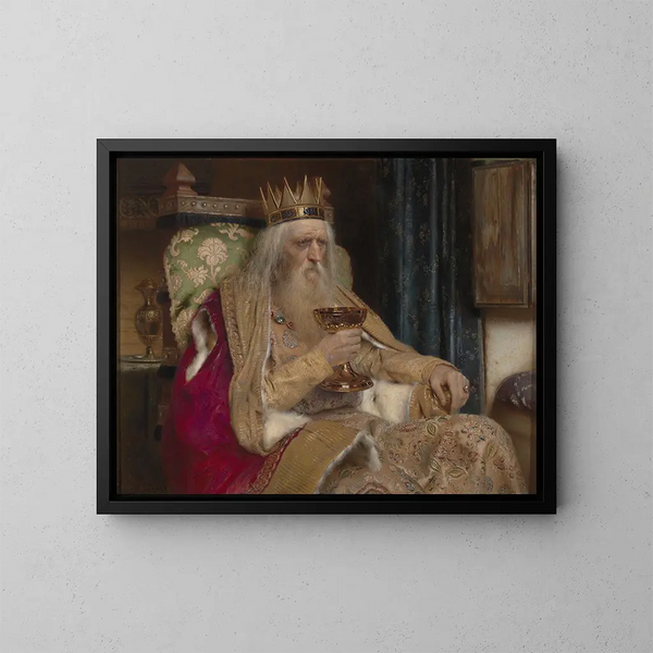 Der König von Thulé - Pierre Jean Van der Ouderaa — gerahmtes Bild an der Wand