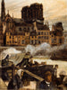 Notre-Dame und das Blumensteg vom Apfelmarkt gesehen - Pierre Louis Moreau — Ansicht des Kunstwerks