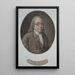 Benjamin Franklin - Pierre Michel Alix — gerahmtes Bild an der Wand