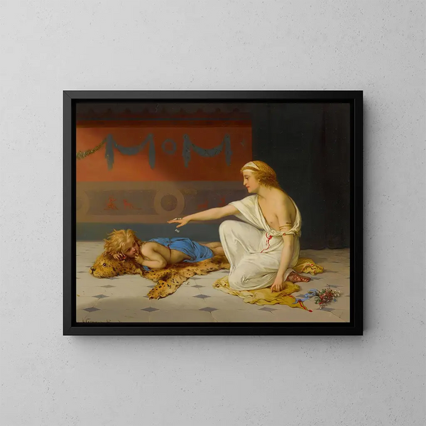 Ein Nachmittag Vergnügen - Pierre Olivier Joseph Coomans — gerahmtes Bild an der Wand