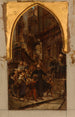 Saint François-Xavier durchquert die Straßen von Goa, um Kinder und Sklaven zum Katechismus aufzurufen - Pierre Paul Léon Glaize — Ansicht des Kunstwerks