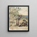 Familie der Fischer - Pierre Puvis de Chavannes — gerahmtes Bild an der Wand