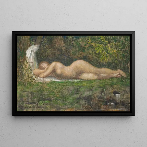 La Source - Pierre Puvis de Chavannes — gerahmtes Bild an der Wand