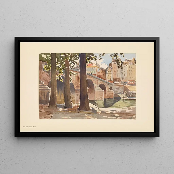 Le Pont Marie, Paris - Pierre Vignal — gerahmtes Bild an der Wand