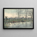 Amsterdam Horizontale Linie Gemälde aus der Westansicht - Piet Mondrian — gerahmtes Bild an der Wand