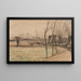 Landschaft in Loosduinen - Piet Mondrian — gerahmtes Bild an der Wand