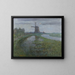 Moulin Oostzijdse am Fluss Gein bei Mondschein - Piet Mondrian — gerahmtes Bild an der Wand