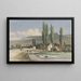 Landschaft mit Bergen bei Walferdange, Luxemburg - Piet Schipperus — gerahmtes Bild an der Wand