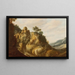 Ein Landschaft im Süden mit Ruinen - Pieter Anthonisz van Groenewegen — gerahmtes Bild an der Wand